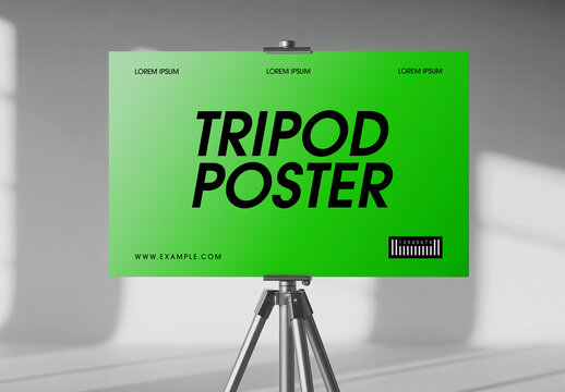 Tripod Poster Mockup