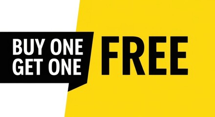 Buy One Get One Free Discount Offer Banner