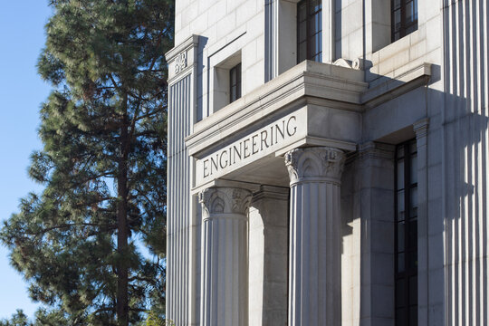 Berkeley, CA, USA - Nov 20, 2023: UC Berkeley's McLaughlin Hall, which houses the offices of the College of Engineering and the dean's office for the College of Computing, Data Science, and Society.