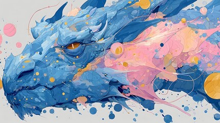 Stunning fantasy creature artwork with rainbow hues high resolution picture