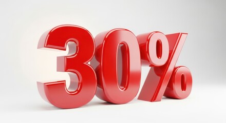 Special Offer Big Thirty Percent Discount Promotion