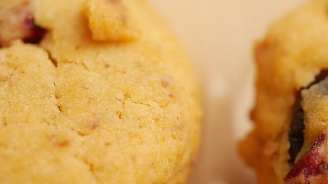 Baking delicious homemade cookies in a packet 