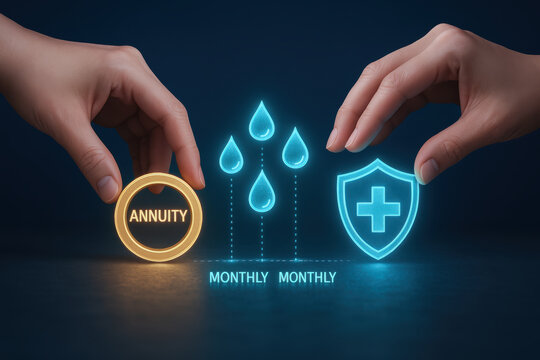 Time and value for retirement life insurance goals and healthcare protection are essential for financial security and peace of mind - Powered by Adobe