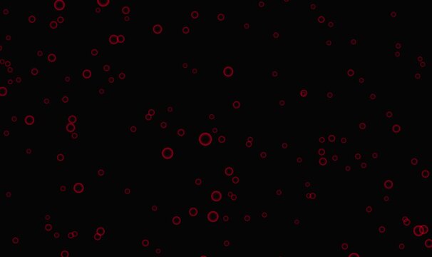 Red Bubbles Floating Dark Background Abstract Motion Graphics video