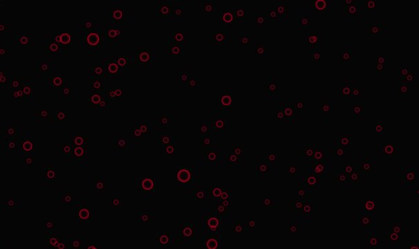 Red Bubbles Floating Dark Background Abstract Motion Particle Effect floating bubbles