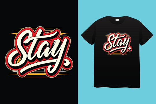 Motivational t shirt design always never give up stay strong silhouette