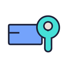 Flat icon design featuring a remove message notification