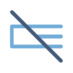 Prohibited not equal sign on solid dark background