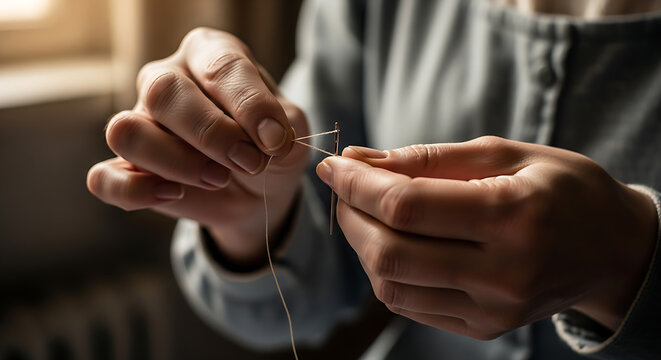 Close up of a skilled artisan's hands meticulously creating intricate wire jewelry showcasing dedication craftsmanship and artistic passion for handmade items