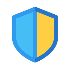 Fototapeta premium Simple shield icon for security and protection concepts