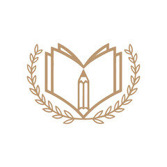 Obraz premium Modern Academic Education Logo Design