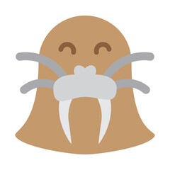 Walrus Vector Flat Icon Design
