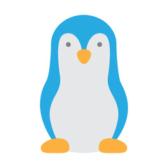 Penguin Vector Flat Icon Design