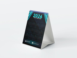 Simple editable vertical vector calendar design