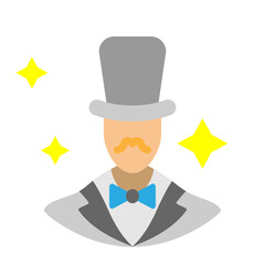 Conjurer Vector Flat Icon Design