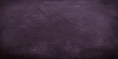 Naklejka premium Dark vintage blackboard chalkboard texture pattern with chalk dust on an old blank grunge wall backdrop