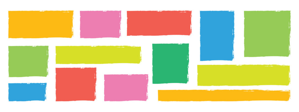 Colorful abstract grunge rectangles and squares icon vector. geometric seamless pattern with bold straight shapes and rectangles symbol. vector illustration.