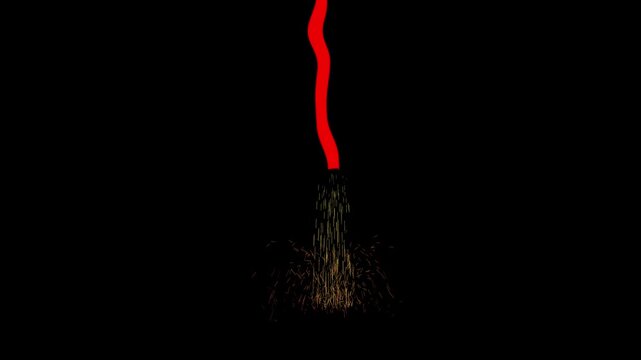 Electrical short circuit with bright sparks and dynamic bursts. Footage, sparking shows electrical fire and a dangerous electrical short circuit event, Sparks flying from an overloaded power