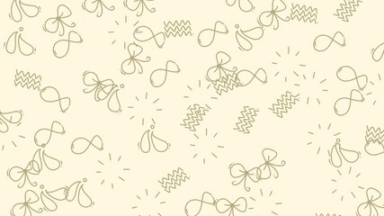 Abstract background with ribbon zigzags and star shapes, perfect for festive invitations, greeting cards, or promotional materials needing a modern touch.