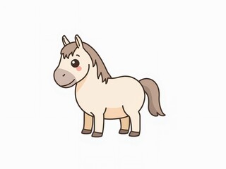 かわいい馬のイラスト