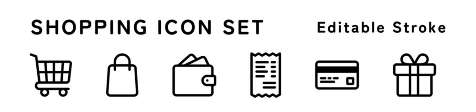 ショッピングアイコンセット
