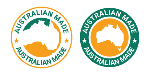 australian made sign circle design template	
