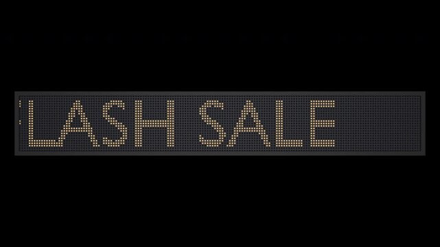 Flash Sale Text Banner with transparent Background and Subtle Texture