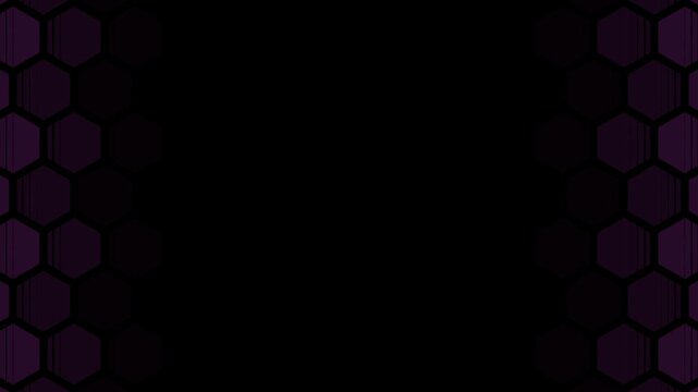 Geometric Hexagon Transition Overlay for Business Video Presentations