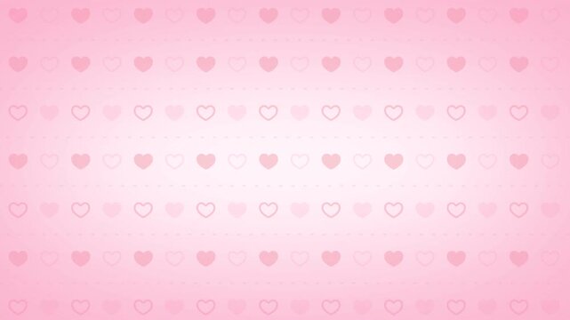 Heart Gradient &ndash; Soft Pink Heart Pattern Background 4K