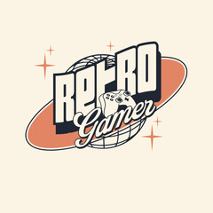 Retro Gamer vitnage game boys t shirt graphic design.eps