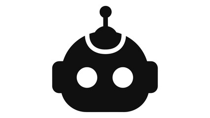 Obraz premium Artificial intelligence robot head icon representing modern technology, smart automation, future innovations, and digita