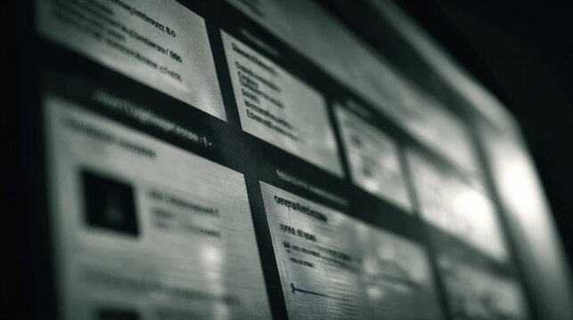 Dark Web Marketplace Interface Displaying Blurred Product Listings Related to Illegal Activities