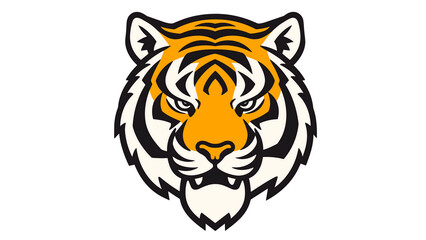 head tiger vector illustration