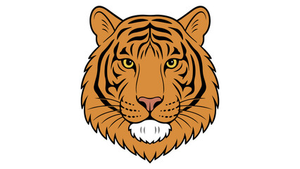 head tiger vector illustration