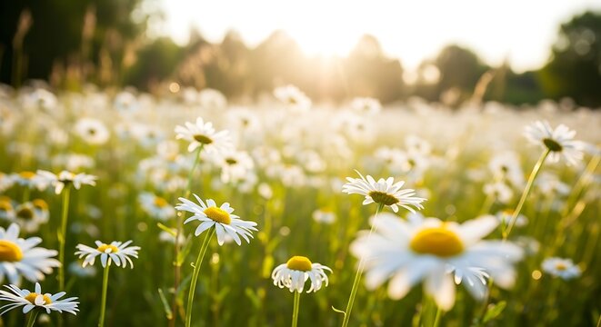 field of daisies