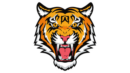 head tiger vector illustration
