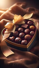 Chocolate Box: Luxury heart-shaped chocolate gift