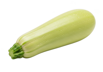 Fresh zucchini vegetable isolated on transparent background