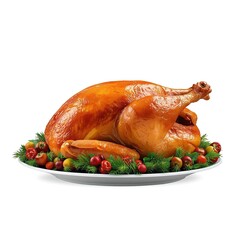 Traditional Thanksgiving Dinner with Roasted Turkey and Seasonal Sides