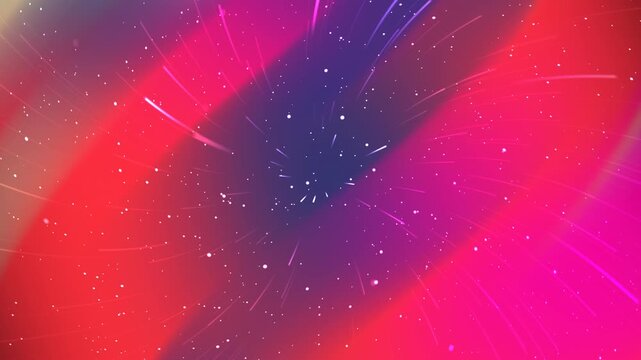 Blurry cosmic background with streaks and faint white dots. Suitable for digital design projects and futuristic or spacethemed concepts.