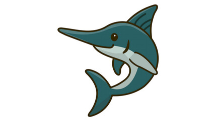 Obraz premium Marlin Fish Vector Illustration