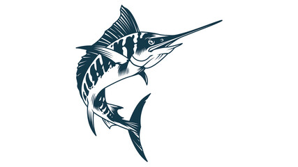 Marlin Fish Vector Illustration