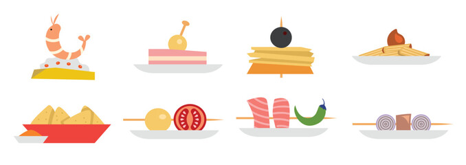Appetizers Appetizers Vector .