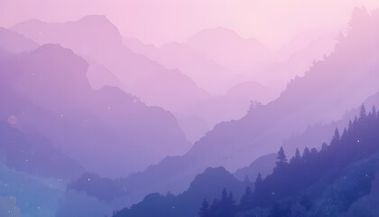 Abstract Pastel Purple Gradient Background with Ecology Concept Design