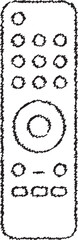 TV remote control outline