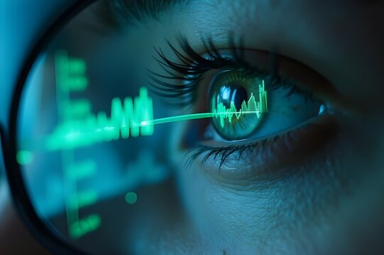Auge mit AR-Brille