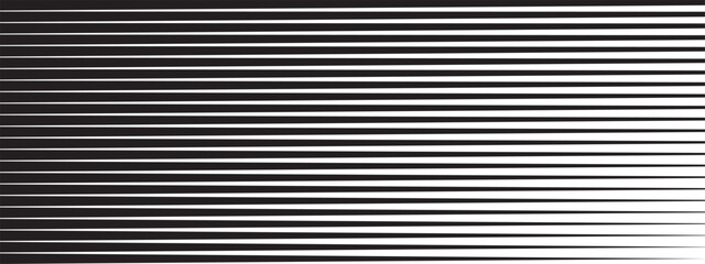 Geometric horizontal stripe halftone pattern. Abstract transition bg with parallel stripes.