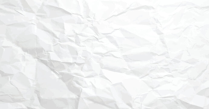 white clean crumpled paper background horizontal crumpled