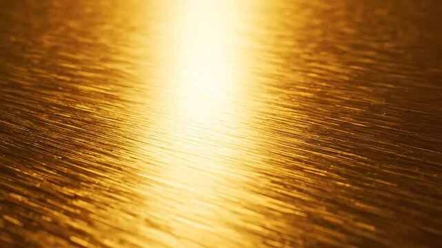 Smooth gold-colored surface with subtle reflective finish, perfect flat metallic texture for premium design, decoration, and sophisticated visual compositions