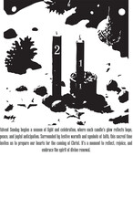 PrinAdvent Sunday illustration with numbered candles and serene forest backgroundt